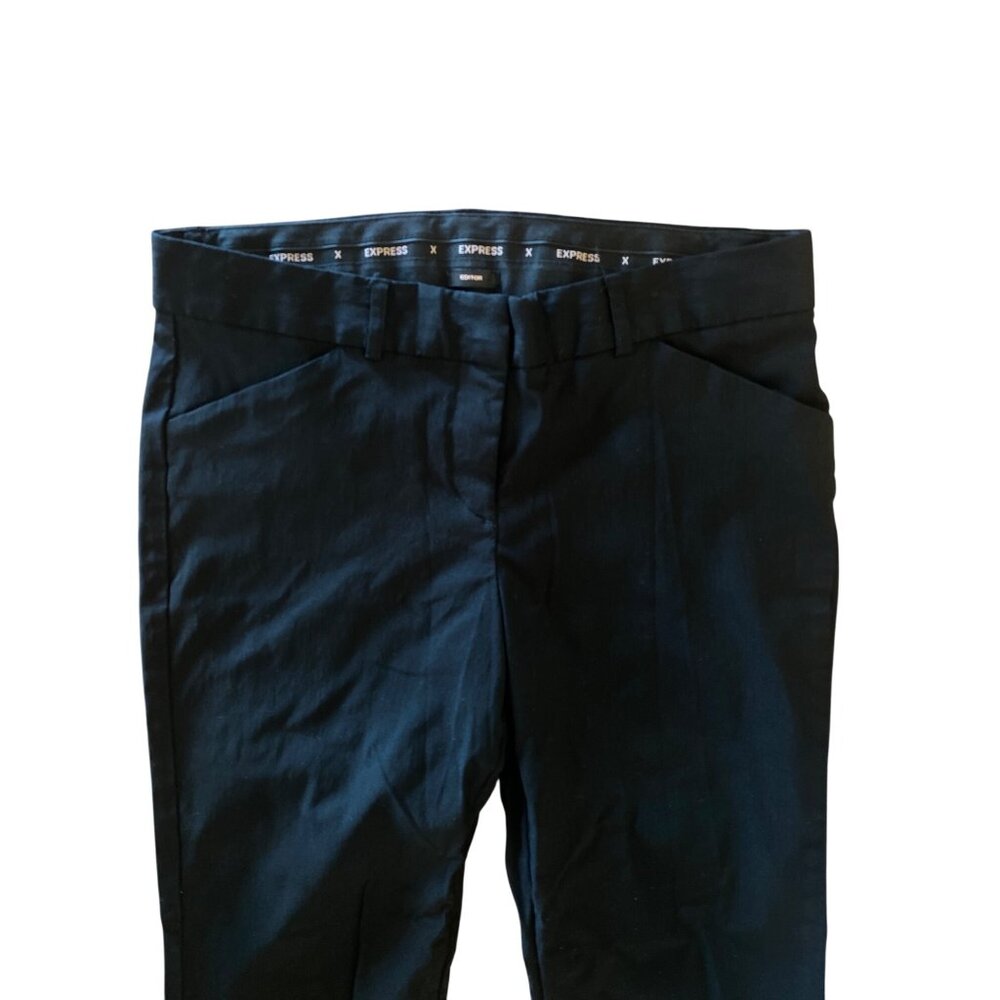 Express Editor Flare Pants Black Women's 8 Inseam 30.5" - Picture 4 of 8